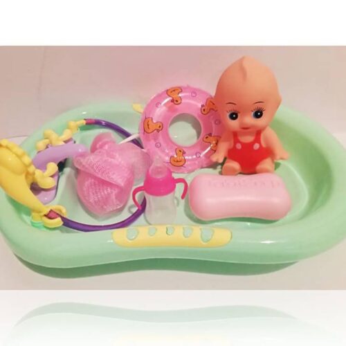 Bañera con Muñeca y Accesorios