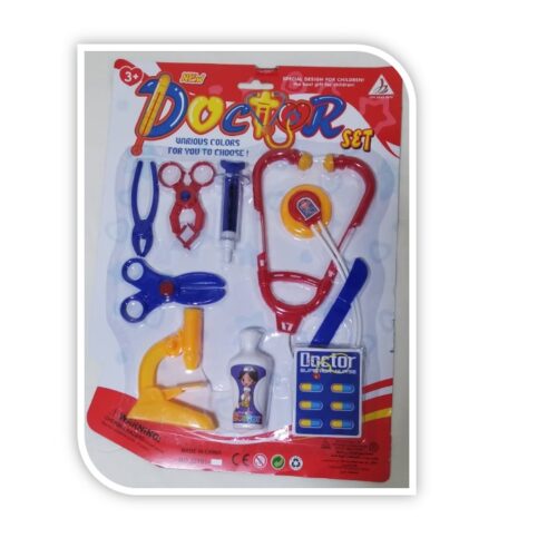 Set de Doctor rojo, amarillo y azul
