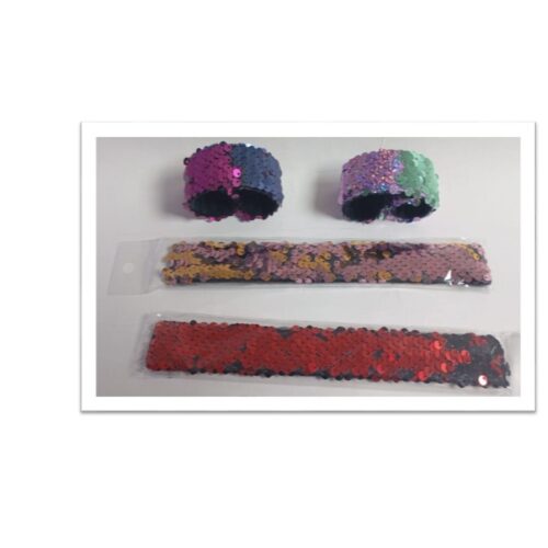 Pulseras con lentejuelas